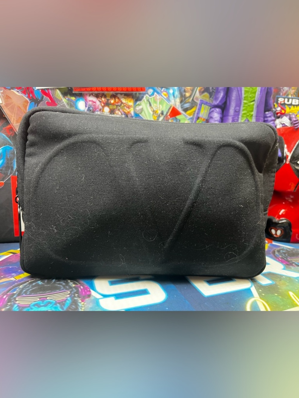 Valentino Black Cosmetic Pouch - Structured Silhouette